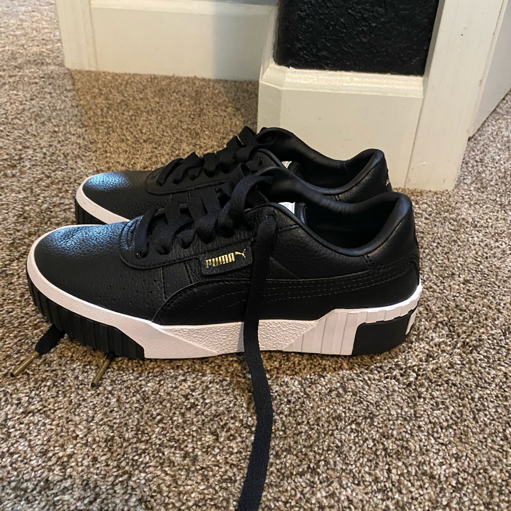 Puma black and white Cali women’s sneakers